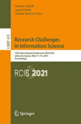 Cherfi / Perini / Nurcan |  Research Challenges in Information Science | eBook | Sack Fachmedien