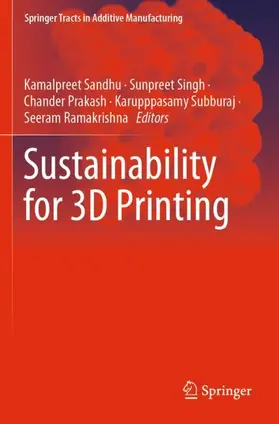 Sandhu / Singh / Ramakrishna |  Sustainability for 3D Printing | Buch |  Sack Fachmedien