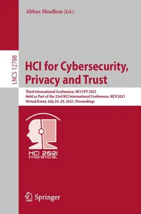 Moallem |  HCI for Cybersecurity, Privacy and Trust | Buch |  Sack Fachmedien