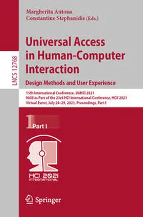 Antona / Stephanidis | Universal Access in Human-Computer Interaction. Design Methods and User Experience | E-Book | sack.de