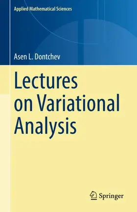 Dontchev |  Lectures on Variational Analysis | Buch |  Sack Fachmedien