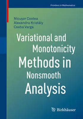 Costea / Kristály / Varga |  Variational and Monotonicity Methods in Nonsmooth Analysis | eBook | Sack Fachmedien