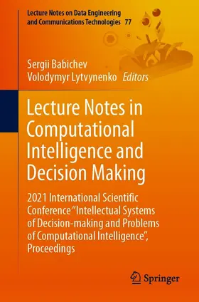 Babichev / Lytvynenko |  Lecture Notes in Computational Intelligence and Decision Making | eBook | Sack Fachmedien