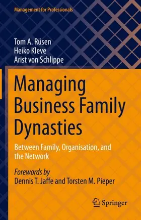 Rüsen / von Schlippe / Kleve |  Managing Business Family Dynasties | Buch |  Sack Fachmedien