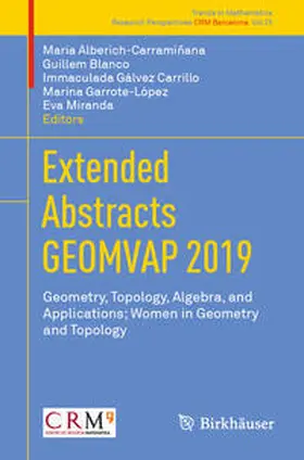 Alberich-Carramiñana / Blanco / Gálvez Carrillo |  Extended Abstracts GEOMVAP 2019 | eBook | Sack Fachmedien