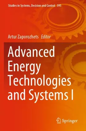 Zaporozhets |  Advanced Energy Technologies and Systems I | Buch |  Sack Fachmedien