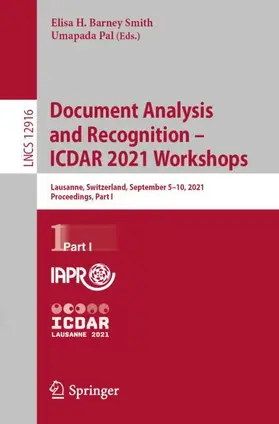 Pal / Barney Smith |  Document Analysis and Recognition - ICDAR 2021 Workshops | Buch |  Sack Fachmedien