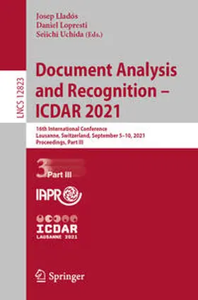 Lladós / Lopresti / Uchida |  Document Analysis and Recognition – ICDAR 2021 | eBook | Sack Fachmedien