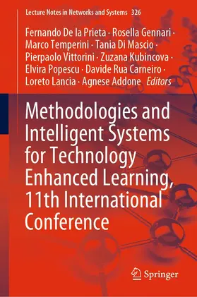 De la Prieta / Gennari / Addone | Methodologies and Intelligent Systems for Technology Enhanced Learning, 11th International Conference | E-Book | sack.de