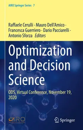 Cerulli / Dell'Amico / Pacciarelli |  Optimization and Decision Science | Buch |  Sack Fachmedien