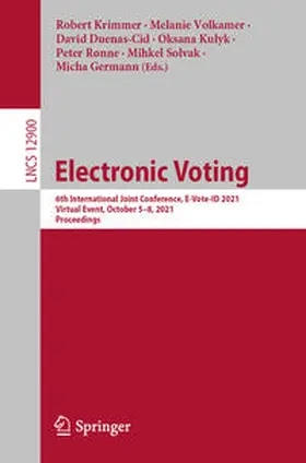 Krimmer / Volkamer / Duenas-Cid |  Electronic Voting | eBook | Sack Fachmedien