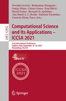 Gervasi / Murgante / Torre | Computational Science and Its Applications – ICCSA 2021 | E-Book | sack.de
