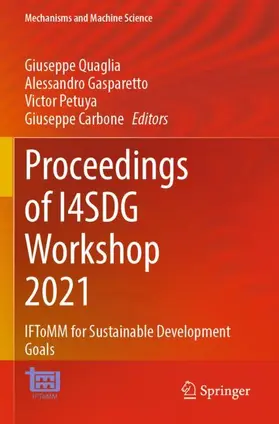 Quaglia / Carbone / Gasparetto |  Proceedings of I4SDG Workshop 2021 | Buch |  Sack Fachmedien