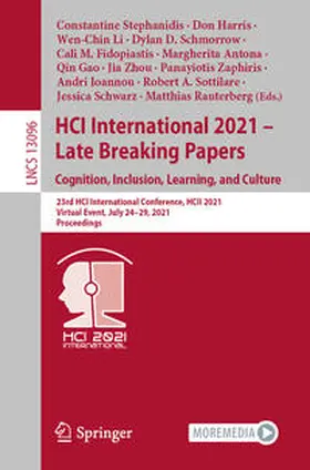 Stephanidis / Harris / Ioannou | HCI International 2021 - Late Breaking Papers: Cognition, Inclusion, Learning, and Culture | E-Book | sack.de