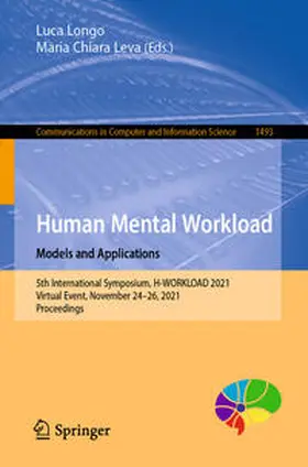 Longo / Leva |  Human Mental Workload: Models and Applications | eBook | Sack Fachmedien