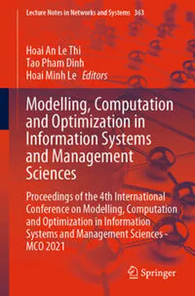 Le Thi / Pham Dinh / Le | Modelling, Computation and Optimization in Information Systems and Management Sciences | E-Book | sack.de