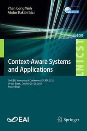 Cong Vinh / Rakib |  Context-Aware Systems and Applications | eBook | Sack Fachmedien