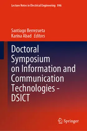 Berrezueta / Abad | Doctoral Symposium on Information and Communication Technologies - DSICT | E-Book | sack.de