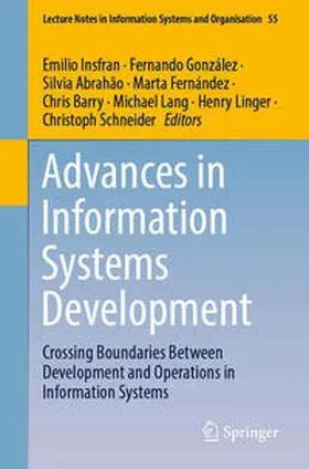 Insfran / González / Abrahão |  Advances in Information Systems Development | eBook | Sack Fachmedien