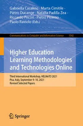 Casalino / Cimitile / Ducange | Higher Education Learning Methodologies and Technologies Online | E-Book | sack.de