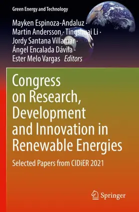Espinoza-Andaluz / Andersson / Melo Vargas |  Congress on Research, Development and Innovation in Renewable Energies | Buch |  Sack Fachmedien