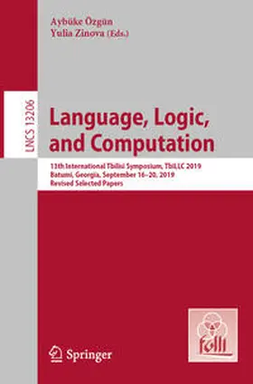 Özgün / Zinova | Language, Logic, and Computation | Buch | 978-3-030-98478-6 | www2.sack.de