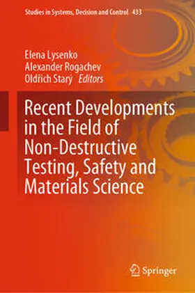 Lysenko / Rogachev / Starý | Recent Developments in the Field of Non-Destructive Testing, Safety and Materials Science | E-Book | sack.de
