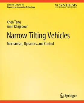 Khajepour / Tang |  Narrow Tilting Vehicles | Buch |  Sack Fachmedien