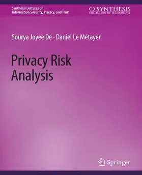 Métayer / Joyee De |  Privacy Risk Analysis | Buch |  Sack Fachmedien