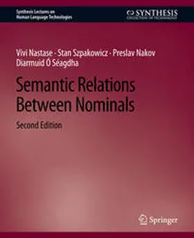 Nastase / Szpakowicz / Nakov |  Semantic Relations Between Nominals, Second Edition | eBook | Sack Fachmedien
