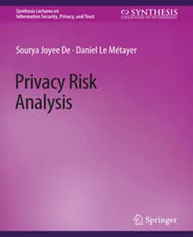 Joyee De / Métayer | Privacy Risk Analysis | E-Book | sack.de