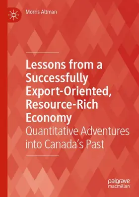 Altman |  Lessons from a Successfully Export-Oriented, Resource-Rich Economy | Buch |  Sack Fachmedien
