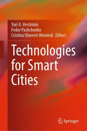 Vershinin / Olaverri-Monreal / Pashchenko |  Technologies for Smart Cities | Buch |  Sack Fachmedien