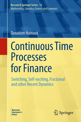 Hainaut |  Continuous Time Processes for Finance | Buch |  Sack Fachmedien