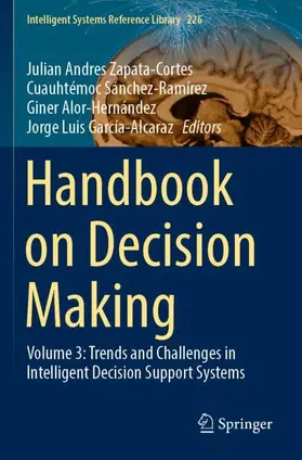Zapata-Cortes / García-Alcaraz / Sánchez-Ramírez |  Handbook on Decision Making | Buch |  Sack Fachmedien