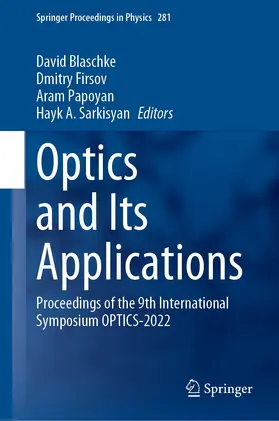 Blaschke / Firsov / Papoyan | Optics and Its Applications | E-Book | sack.de