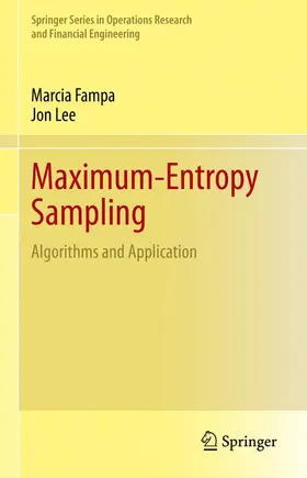 Fampa / Lee |  Maximum-Entropy Sampling | Buch |  Sack Fachmedien