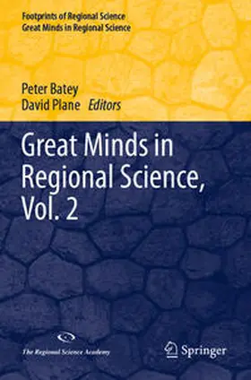Plane / Batey |  Great Minds in Regional Science, Vol. 2 | Buch |  Sack Fachmedien