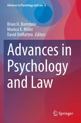 Bornstein / Miller / DeMatteo |  Advances in Psychology and Law | Buch |  Sack Fachmedien