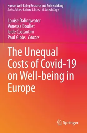 Dalingwater / Gibbs / Boullet |  The Unequal Costs of Covid-19 on Well-being in Europe | Buch |  Sack Fachmedien