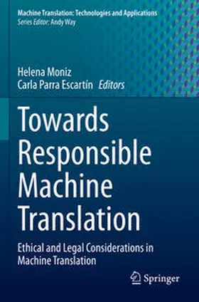 Parra Escartín / Moniz |  Towards Responsible Machine Translation | Buch |  Sack Fachmedien