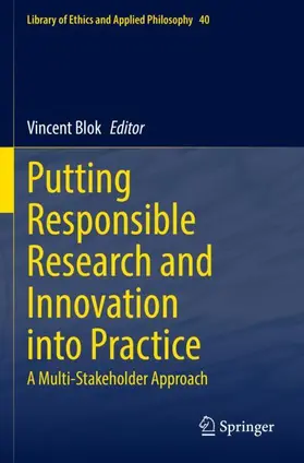 Blok |  Putting Responsible Research and Innovation into Practice | Buch |  Sack Fachmedien
