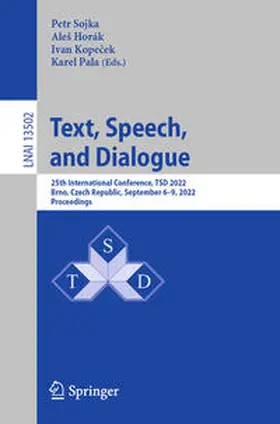 Sojka / Horák / Kopecek |  Text, Speech, and Dialogue | eBook | Sack Fachmedien