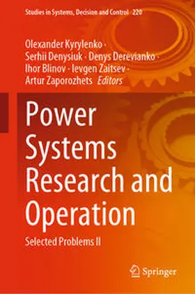 Kyrylenko / Denysiuk / Derevianko |  Power Systems Research and Operation | eBook | Sack Fachmedien