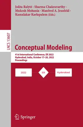 Ralyté / Chakravarthy / Karlapalem |  Conceptual Modeling | Buch |  Sack Fachmedien