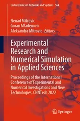 Mitrovic / Mladenovic | Experimental Research and Numerical Simulation in Applied Sciences | E-Book | sack.de