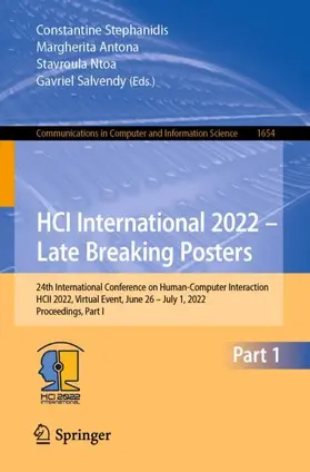 Stephanidis / Salvendy / Antona |  HCI International 2022 - Late Breaking Posters | Buch |  Sack Fachmedien