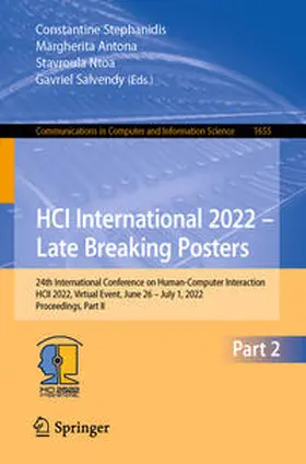 Stephanidis / Antona / Ntoa | HCI International 2022 – Late Breaking Posters | E-Book | sack.de