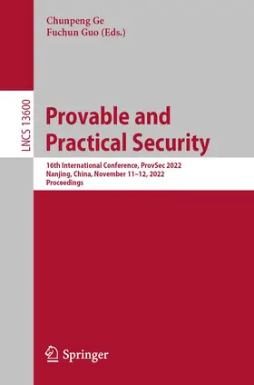 Ge / Guo |  Provable and Practical Security | Buch |  Sack Fachmedien