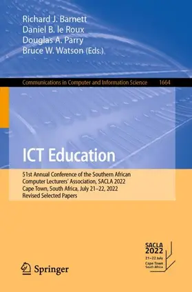 Barnett / Watson / le Roux |  ICT Education | Buch |  Sack Fachmedien